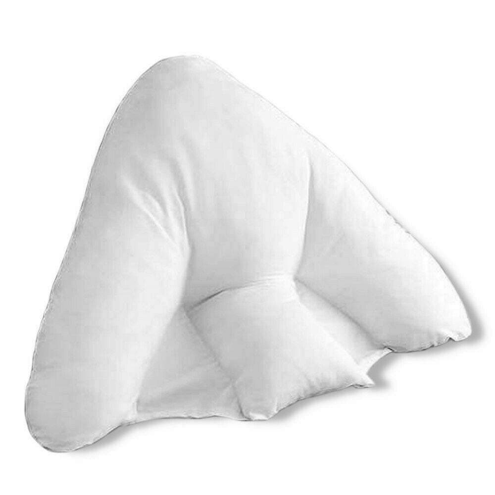 Bedding HomeSuper Soft Anti Allergic Batwing Reading Pillow, Lumbar Support and Neck Pillow White