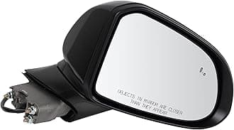 TRQ Right Mirror without Heat Passenger Side Compatible with 2019-2020 Hyundai Santa Fe HY1321262
