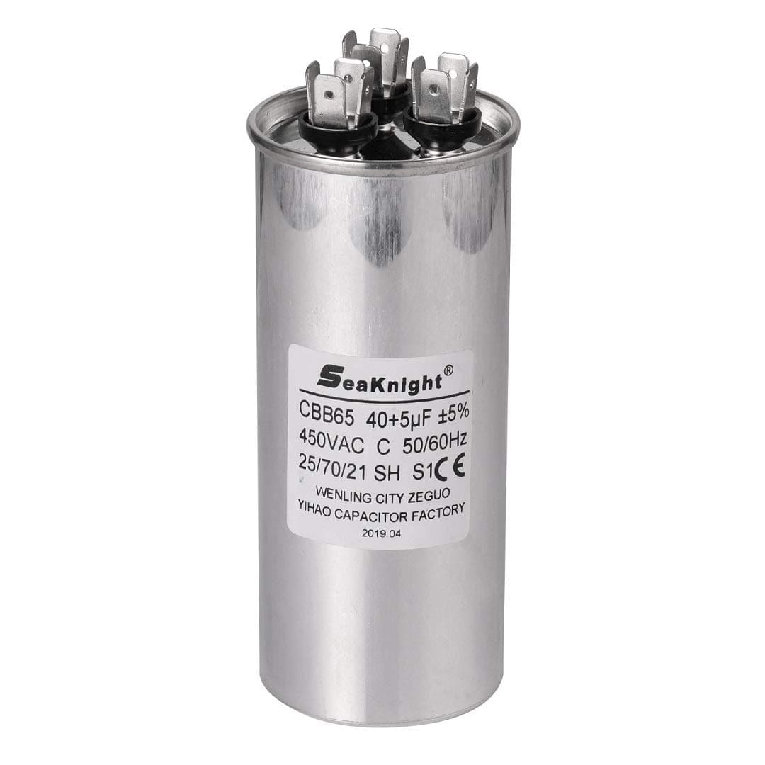 BlueCatELE 40 + 5 MFD uF CBB65 Capacitor Air Conditioner Capacitor Round Dural Motor Run Capacitor Withstand 450V AC