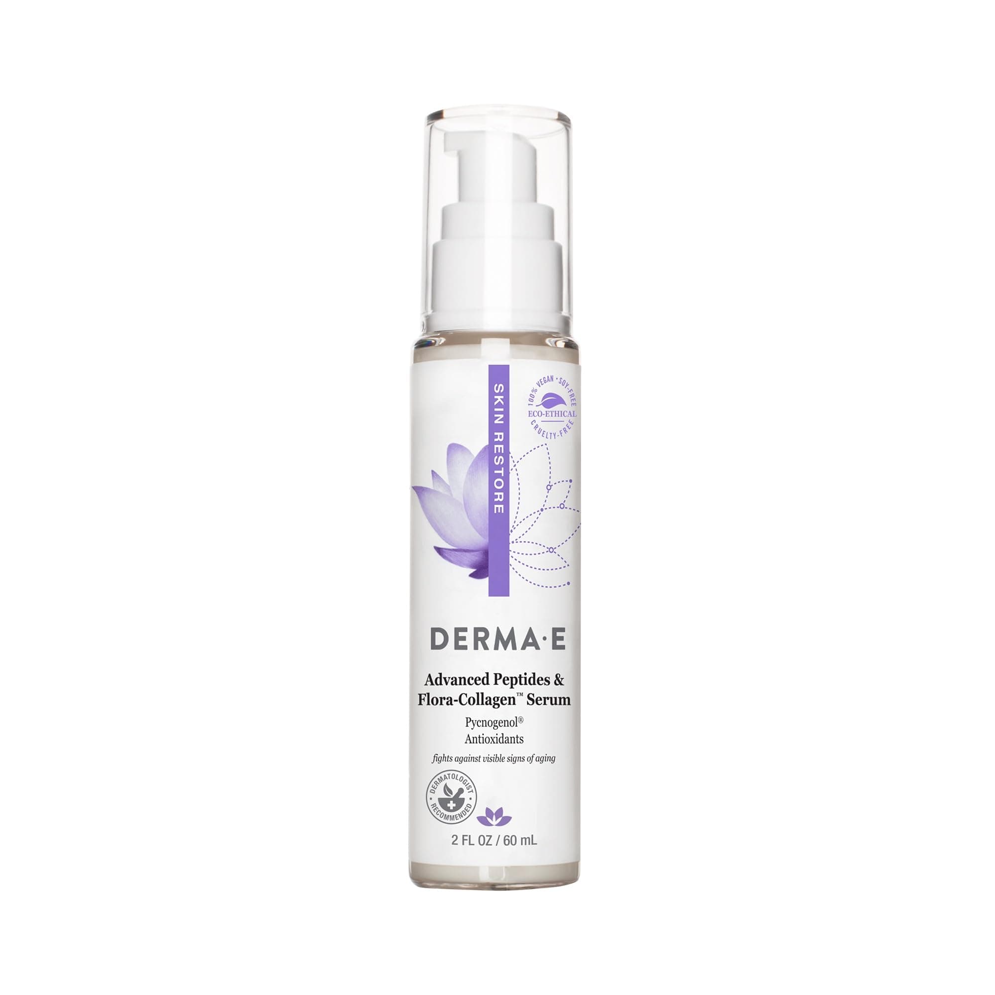 derma e Deep Wrinkle Peptide Serum with Matrixyl and Argireline 2 oz