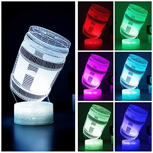 3D LED Lamp USB Night Lamp with All Shapes 7 Colors Changes Light Illusion Room Atmosphere Souvenir Gift…