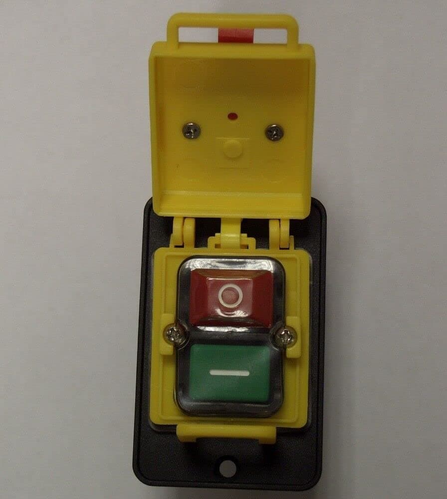 KJD18 3-Phase 7-Pin Start / Stop No Volt Release Switch NVR -Common to Woodwork & Metalwork Machines by KEDU