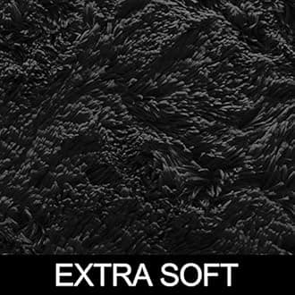 ZBLER Carpet Shaggy Super Soft Carpet for Home & Living Room (7x10 feet, Black)