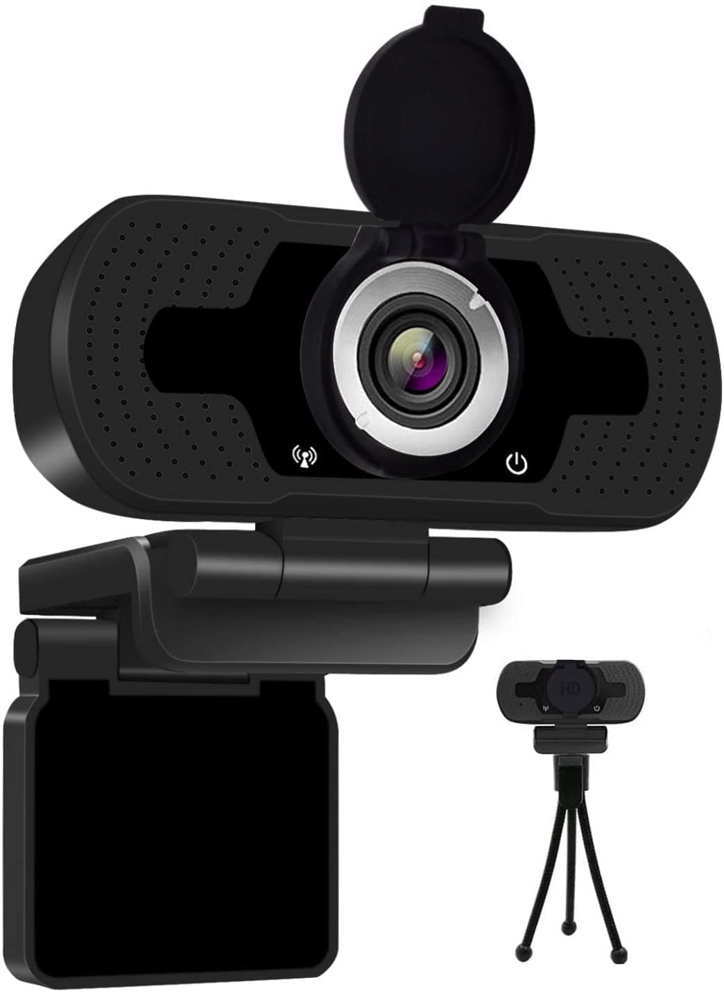 1080P Full HD Webcam with Webcam Cover