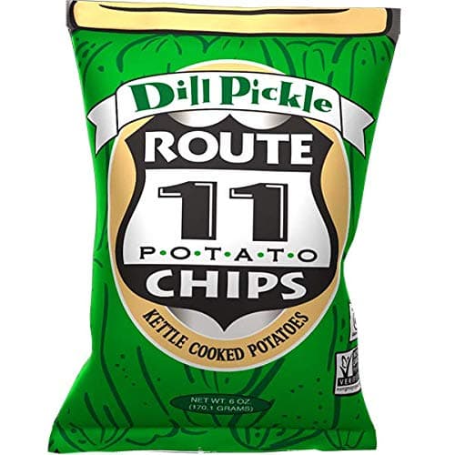 Route 11 Potato Chips : Dill Pickle (6oz, single bag)