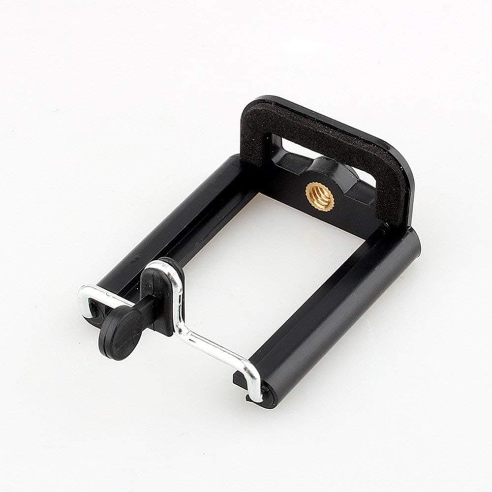 HUMBLE Camera Stand Clip Bracket Holder Tripod Monopod Mount Adapter for Mobile Phone - Black