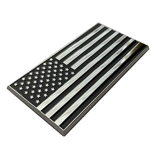 American Flag Metal Decal Auto Emblem