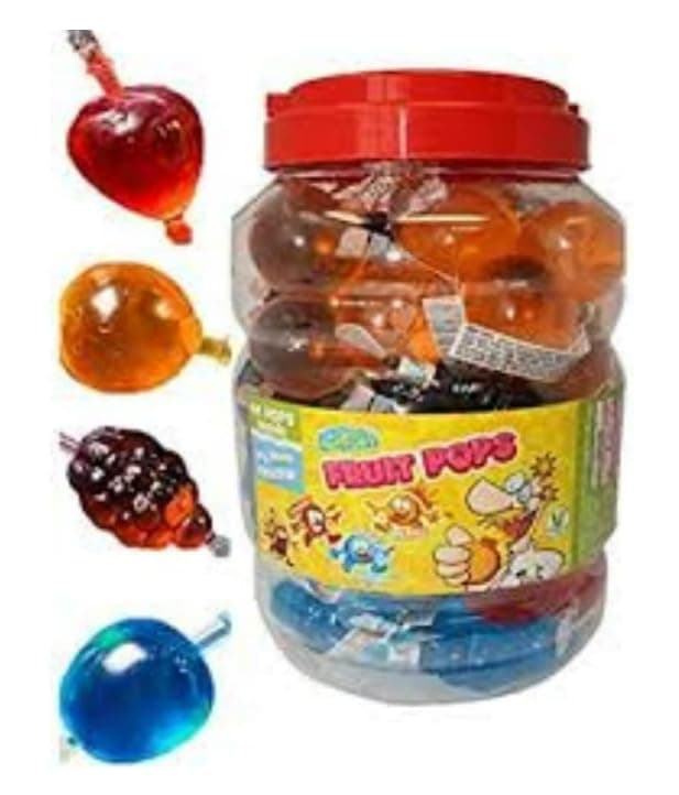 Fruit Pops- Fruit Ice Lollies-Fruit Pops Tub 35ml each (44pcs) - Summer Events - Kids Party - Barbecue - Birthdays