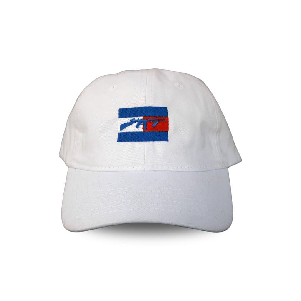 HatBeast Headwear Tommy Gun Dad Hat White