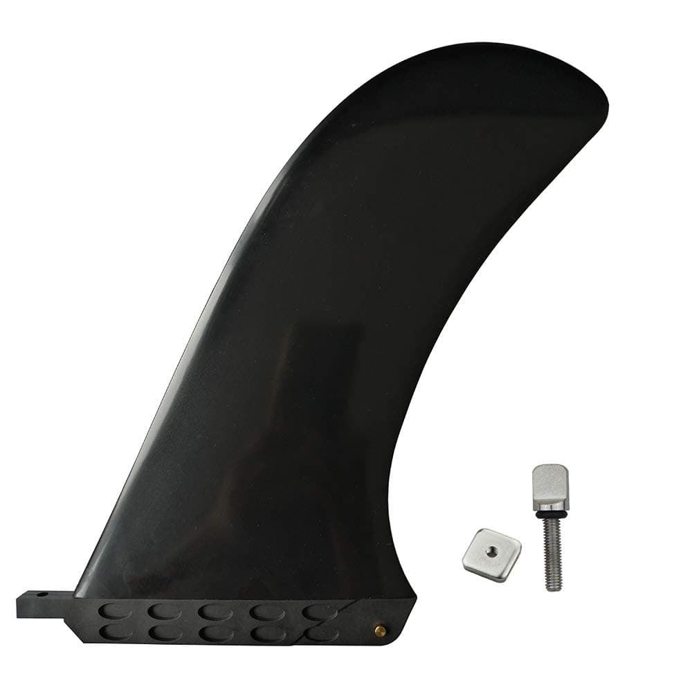 6.5/7.5/8/9/10 inch Longboard & SUP Single Fin - Center Fin for Surfboards & Paddle Boards with Smart Screw (9.5 inch)