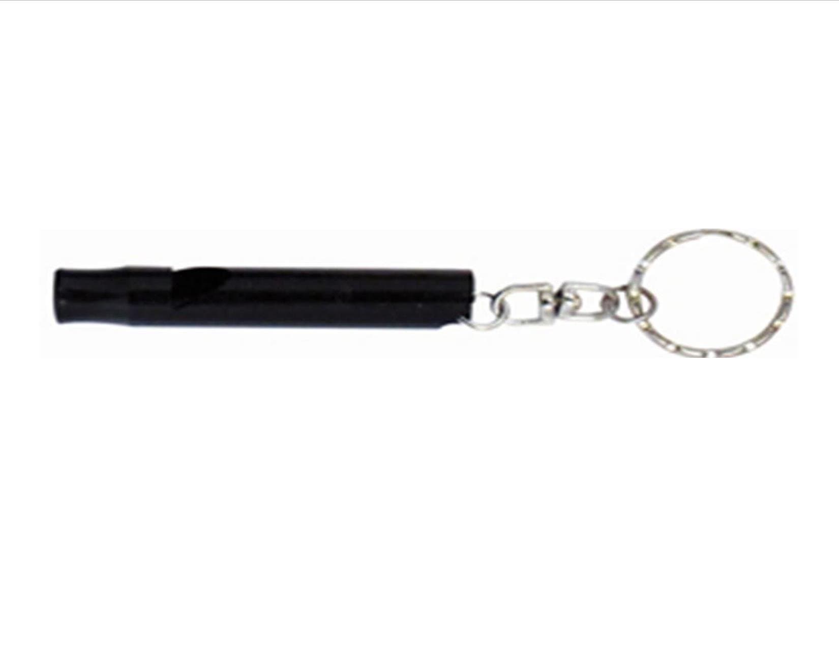 Small Black Emergency Whistle / Survival Whistle Key Chain