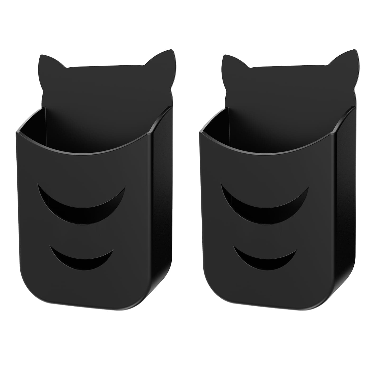 Universal Remote Holders Compatible with All Roku Remote, TCL/Hitachi/LG/Sharp/Insignia/Onn/RCA/Hisense/JVC/Element/Westinghouse Roku Remote Roku Stick + Roku Box(2 Pack - Black)