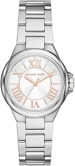 Michael Kors Camille Watch for Women, 33mm Quartz Chronograph Movement with Stainless Steel Strap