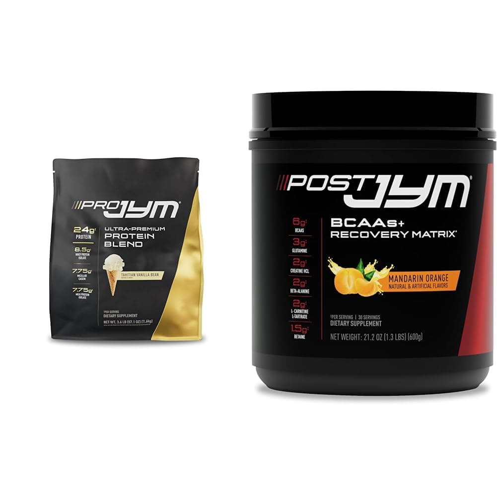 PRO JYM 45 Servings - Tahitian Vanilla Bean & - Post-Workout with BCAA's, Glutamine, Creatine HCL