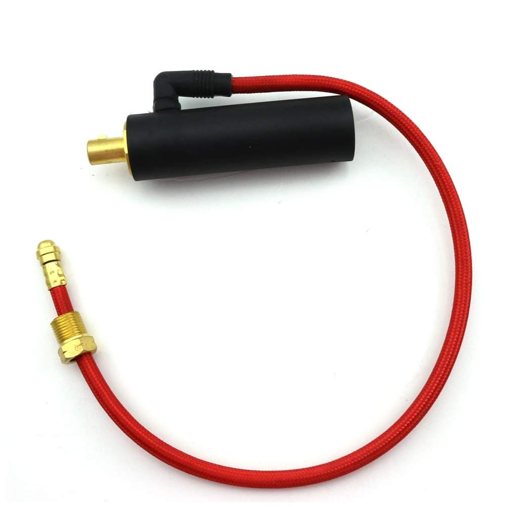 Separate-hose Dinse-type (50mm) Cable Adapter Plug Connector for Water-cooled TIG Welding Torch 18, 20 and 25-series