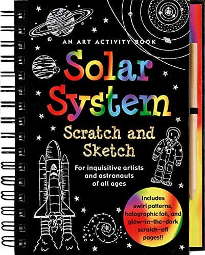 Solar System Scratch and Sketch: An Activity Book For Inquisitive Artists and Astronauts of All Ages (Scratch & Sketch) Spiral-bound – January 1, 2006