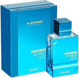 Al Haramain Amber Oud - Aqua Dubai - Oud Cologne for Men - Amber Perfume for Men - Long Lasting Perfume with Bergamot, Vanilla Fragrances - 3.33 oz