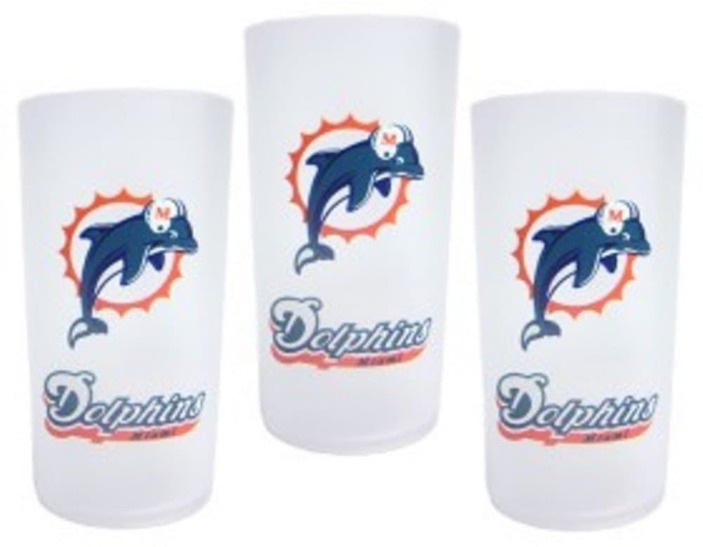 Miami Dolphins NFL Tumbler Drinkware Set (3 Pack)