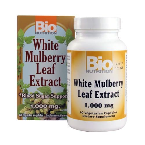 Bio Nutrition White Mulberry Leaf Extract, 1000 Mg, 60 Count