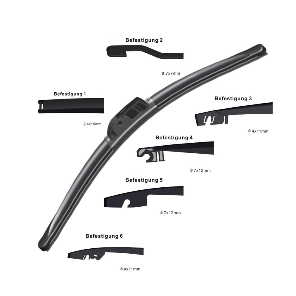 Windscreen Wiper for Rear - Mini One / Cooper / S R50 R52 R5 R55 R57 R58 R59 / Year: 03/04-10/06 / Length: 290 mm / HK