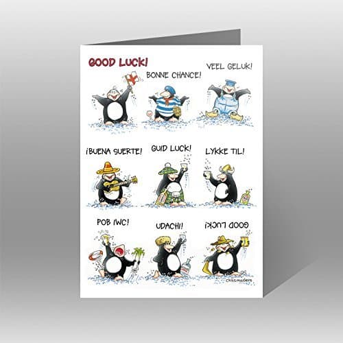 Good Luck Card (PH6676) Eric The Penguin - Different Penguins