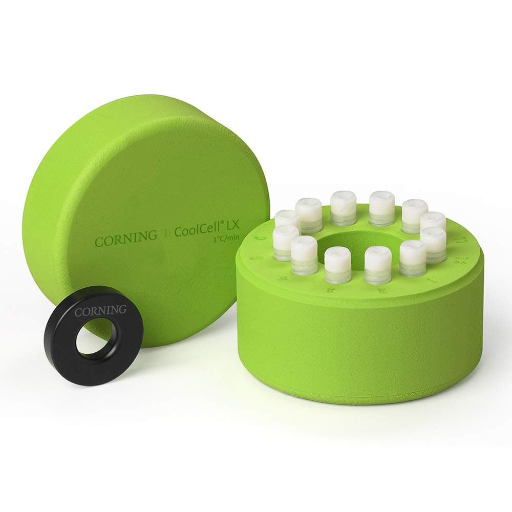 BCS-405G Green CoolCell LX Freezing Container, 12 x 1-2 mL Cryo Vials