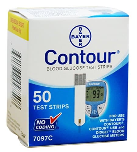 CONTOUR B/G TEST STRIPS 50