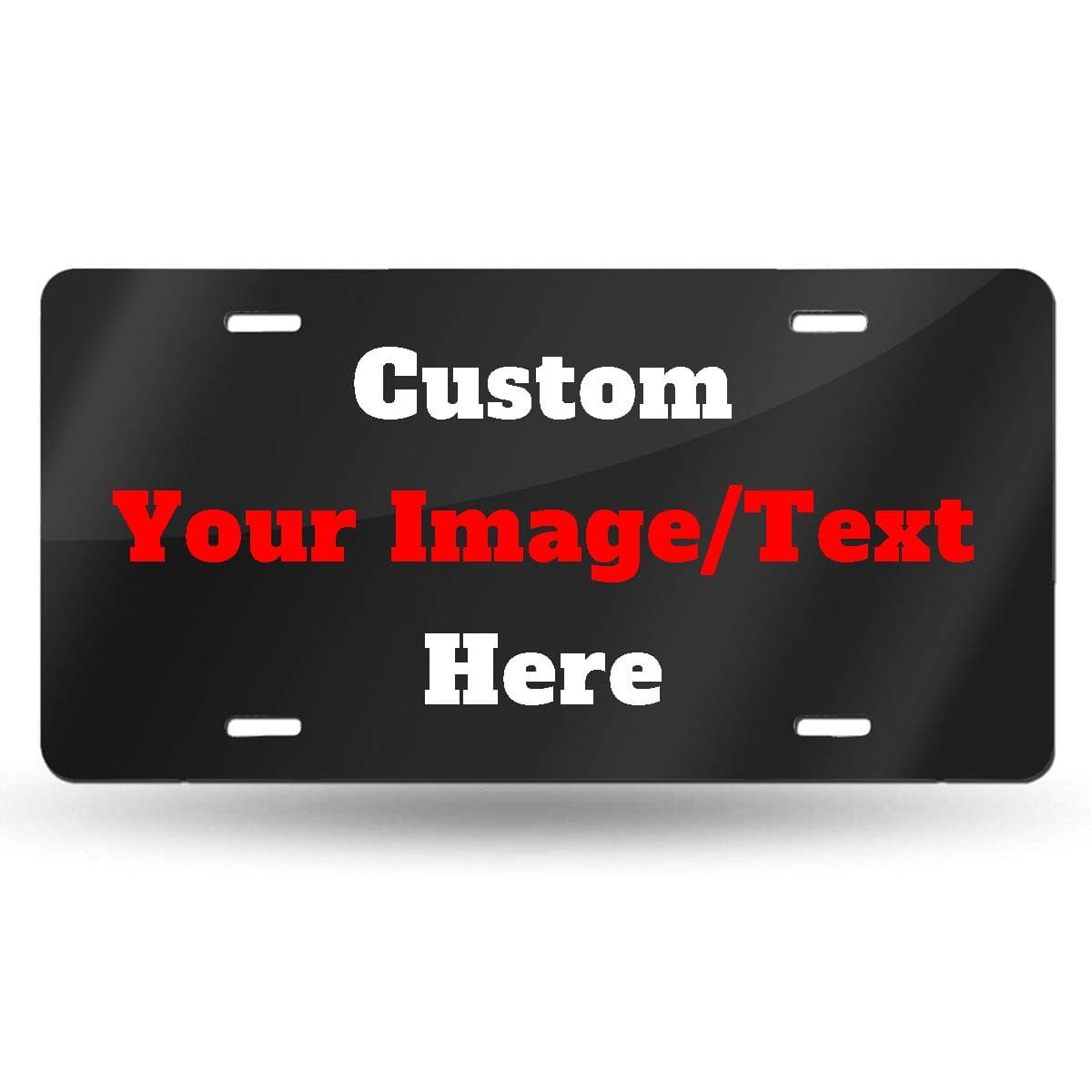 Custom License Plate Cover,Personalized Car License Frame Vanity Tag Decorative Aluminum Metal Shields 6 X 12 Inch