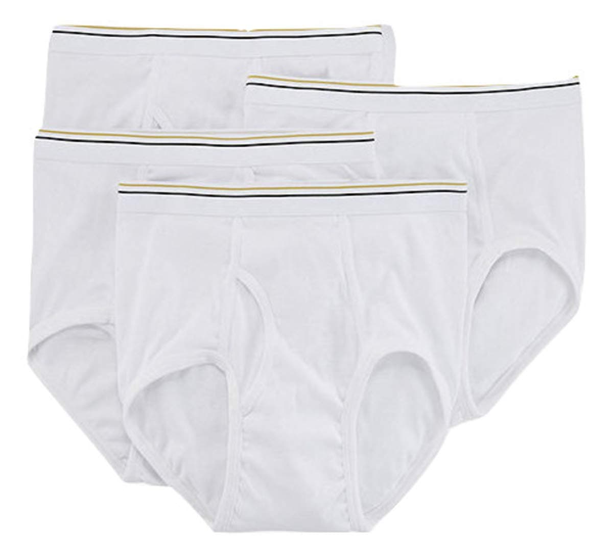 Stafford4 Pack 100% Cotton Full-Cut Briefs White