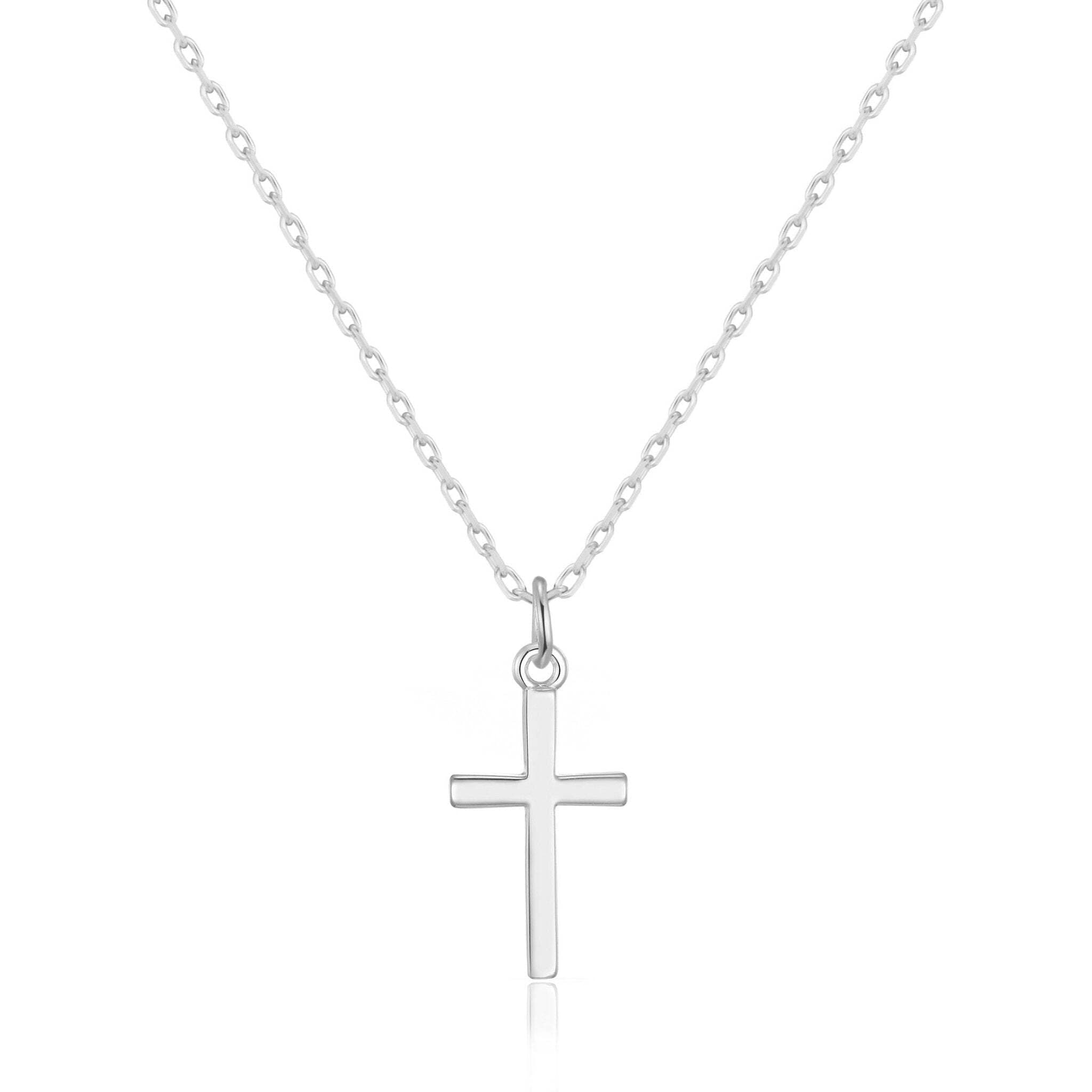 Silver Plated Cross Necklace