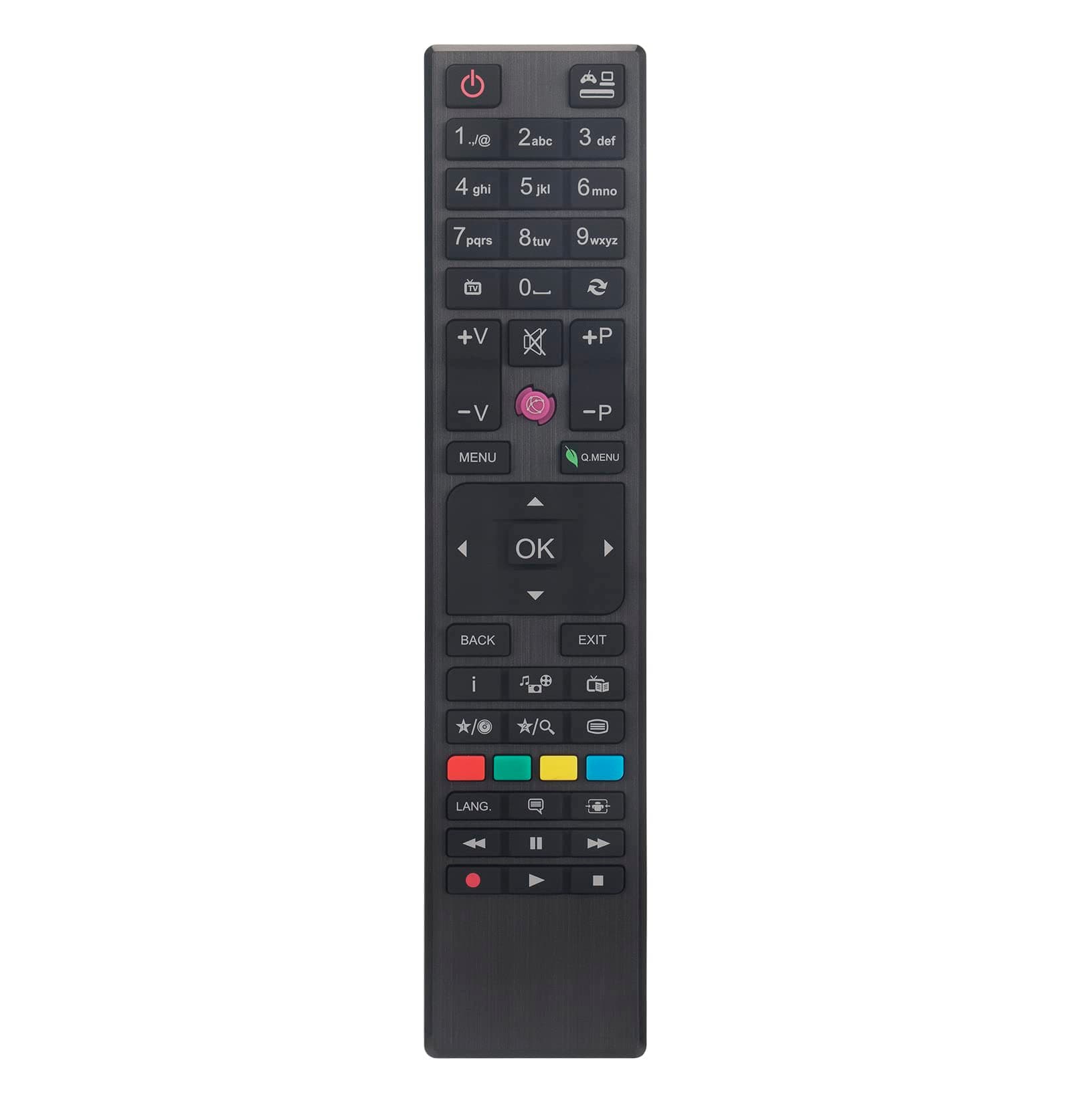 AULCMEETRC4876 Replacement Remote Control Compatible with Finlux Hitachi Linsar 4K OLED Smart TV Bush 32278HDDVDB