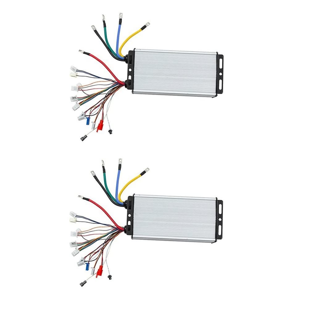 Vorfaove 2 x 48V 60V 72V 3000W Hub Motor Controller 24Mos MAX80A for Electric Bike E-Scooter Motorcycle Motor Controller Bldc