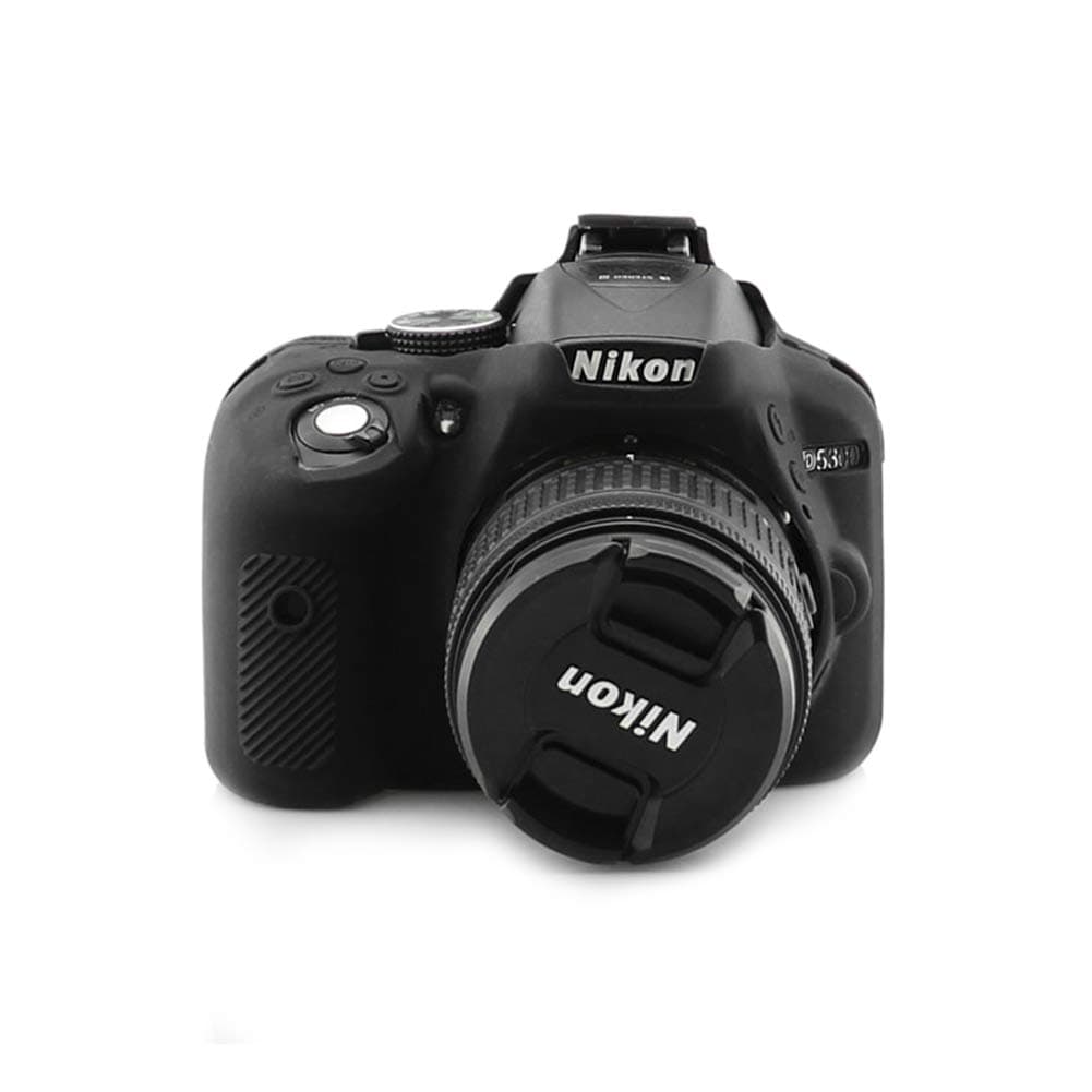 kinokoo Silicone Cover for Nikon D5300 Camera Protective Case Rubber(Black)