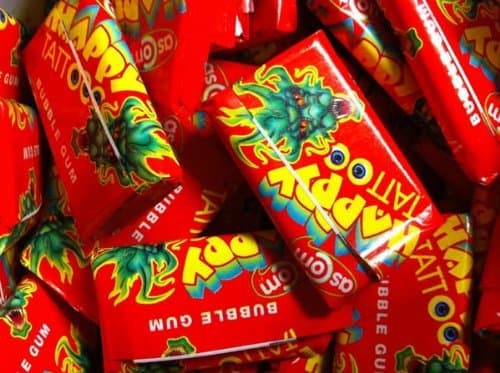 Happy Tattoo Bubblegum - 25 pieces