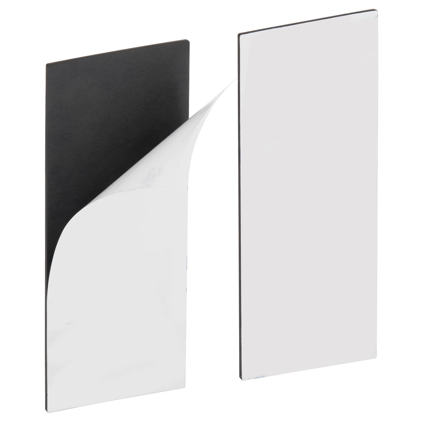Magnetic Strips with 3M Strong Adhesive Backing (5.9 x 2.35 inches) Magnetic Tape with Adhesive Backing Heavy Duty Magnet Strips for Refrigerator Whiteboard, Most Surface (150 x 60 x 2 mm, 2 pcs)