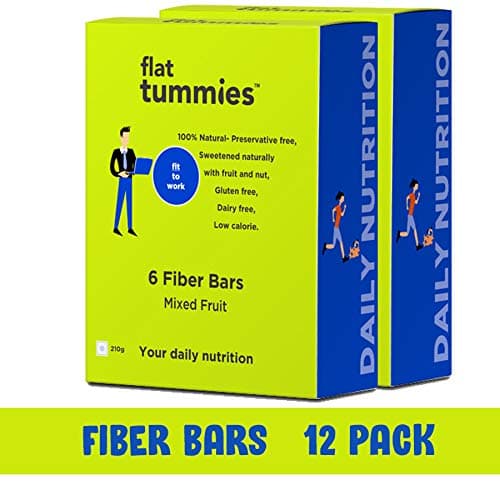 Flat Tummies Fiber Bar with Mixed Fruit, 35g (Pack of 12)
