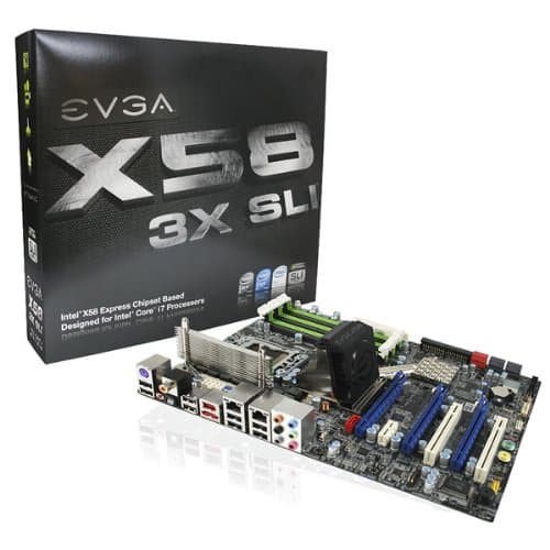 EVGA 132-BL-E758-A1 X58 3-Way SLI Core i7 Motherboard with Tri-Channel DDR3 and Tuning Utility