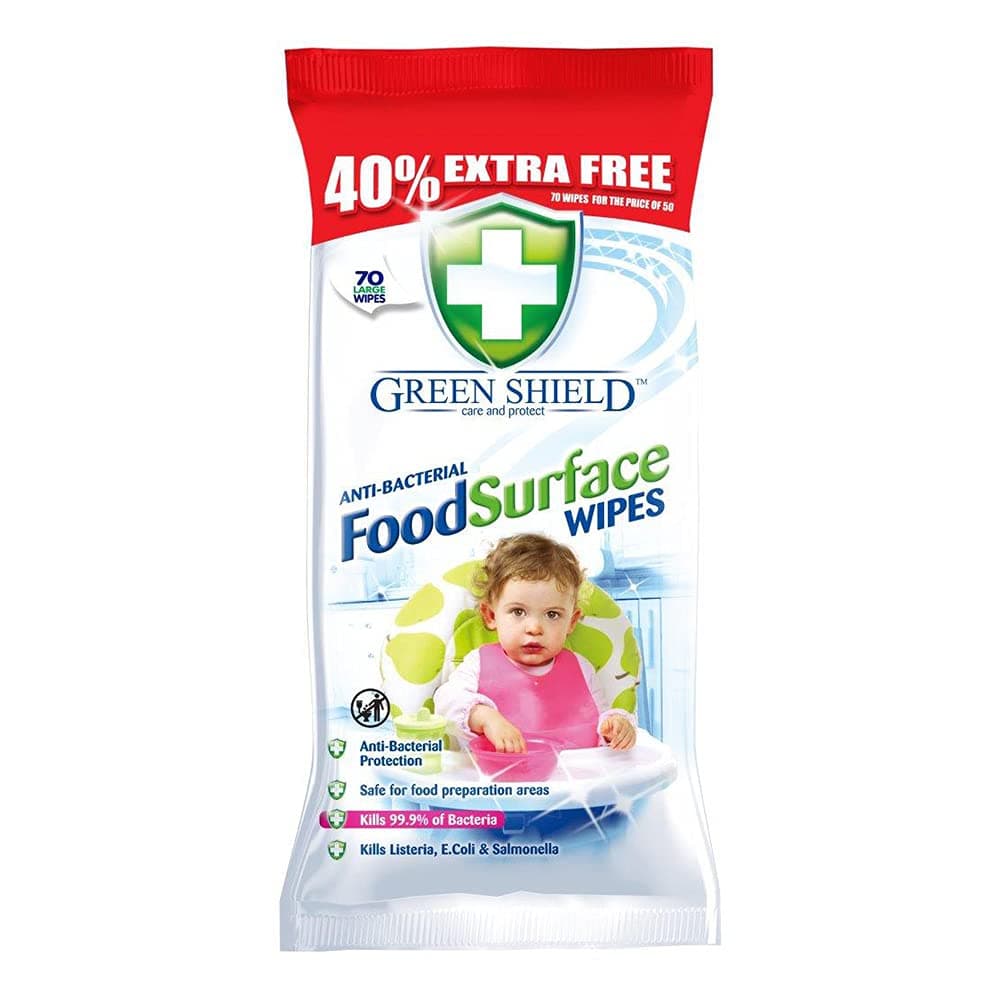 Food Surface Wipes 40% Extra 70s, Multicolour