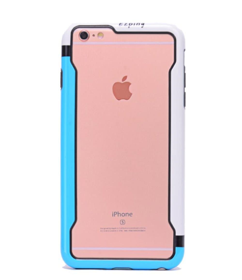 iPhone 6S Plus Case,EZPING bumper case [Slim Fit][Shock Absorbent][Max Protective] Hybrid Protective Case for iPhone 6 Plus / iPhone 6S Plus Case 5.5 Inch (White + blue)