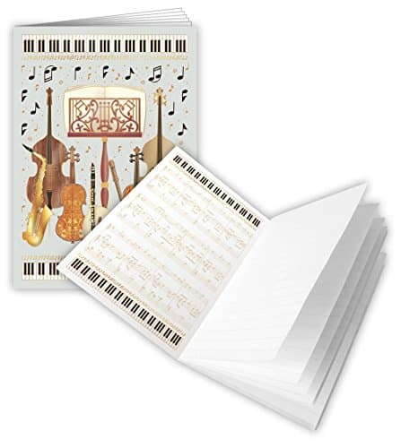 Musical Instrument Notebook - Beautiful Notebook - Printed in Holland
