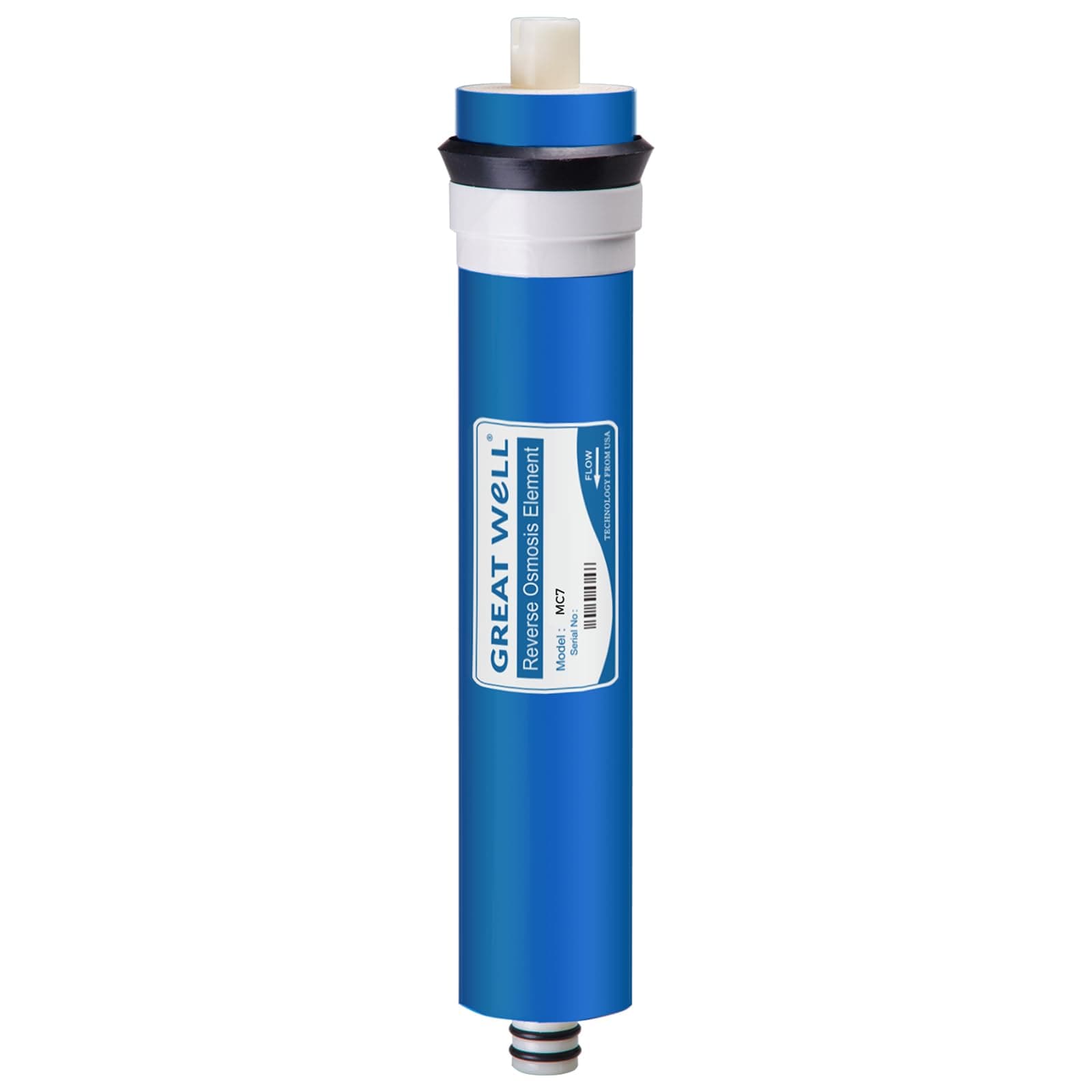 iSpring Greatwell MC7 Reverse Osmosis (RO) Membrane Replacement - 75 GPD - 11.75” X 1.75” - Fits Standard Undersink Reverse Osmosis Systems