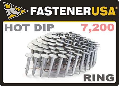 1" Ring A153-D HOT DIP Coil Roofing Nails 7.2M ProPak