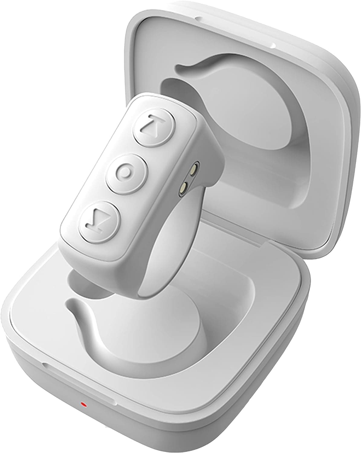 Remote Control for TikTok, Page Turner for Kindle App, Bluetooth Camera Video Recording Remote, Scrolling Ring for Tik Tok, iPhone, iPad, iOS, Android - White