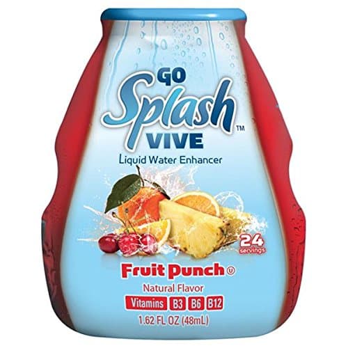 Go Splash Vive Liquid Water Enhancer (Fruit Punch) 1.62 Fl Oz Pack of 3