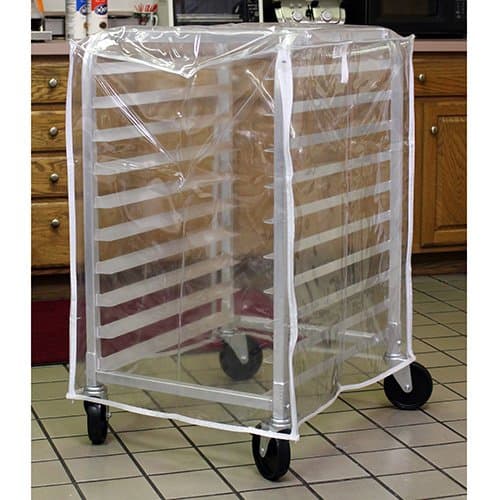 Curtron SUPRO-14-HALF Bakery Rack Cart Cover Medium Duty, Fits Half-Size Racks