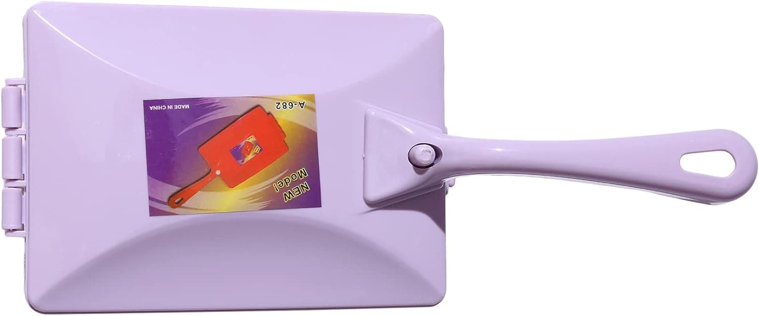 ABBASALI Handheld Double Roller Style Brush Carpet Cleaning Brush Sweeper Crumb Remove Hair Brushes, Random Color Delivery