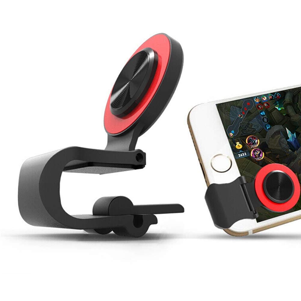 Mobile Phone Joystick Gaming Controller,Aim Keys L1R1 and Gamepad Rules of Survival,Cellphone Game Trigger,Battle Royale Sensitive Shoot (Joystick red)