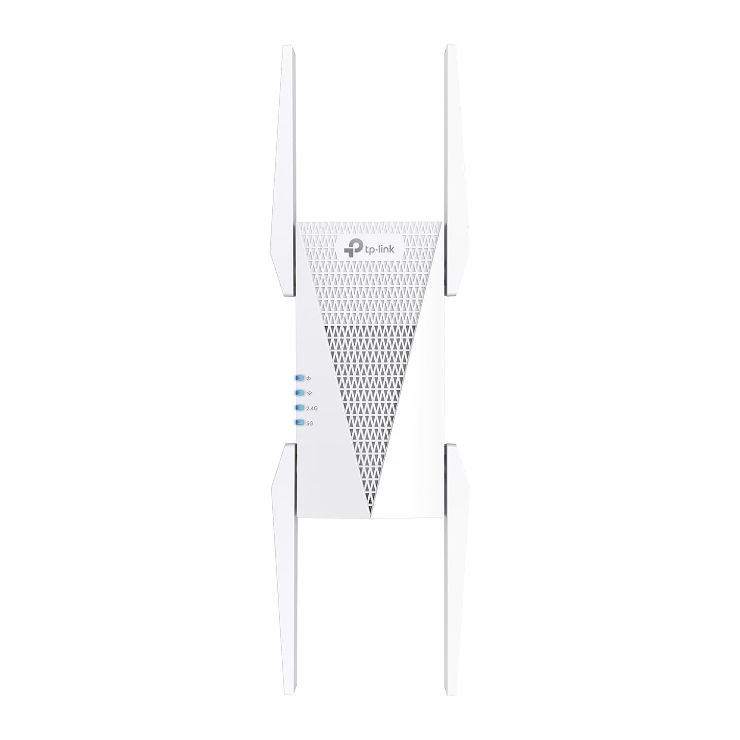 RE815X AX5400 WiFi 6 Range Extender w/Ethernet Port | 5.4 Gbps Tri-Band Wireless Repeater Amplifier | Up to 2800 Sq. Ft., 96 Devices | Internet Signal Booster | 160 MHz | APP Setup | OneMesh