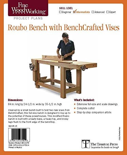 Fine Woodworking's Roubo Bench with Bench Crafted Vises Plan (Fine Woodworking Project Plans) Misc. Supplies – Illustrated, October 11, 2012