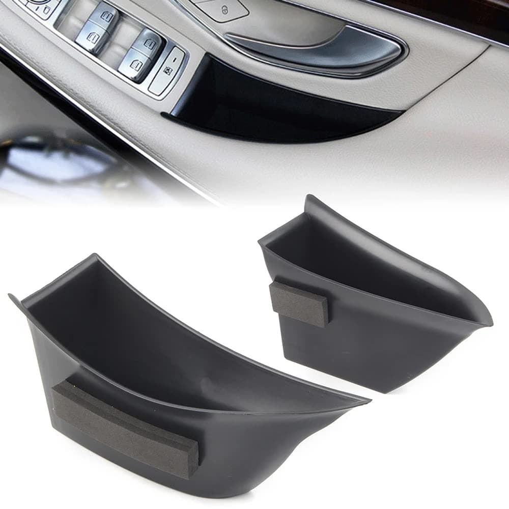 ABS Car Front Door Handle Armrest Storage Box Holder for Mercedes Benz S Class W222 S320 S400 S500 2014 2015 2016 2017 LHD, Car Styling Accessories, 2 Pcs
